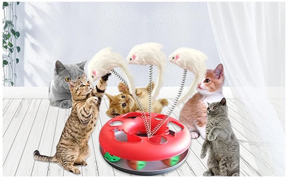 Souris Teaser, la Balle d'Exercice" : Le Jouet Interactif Ultime pour Chats d'Intérieur